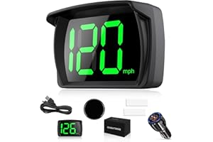 QIUQIUTONG8 QIUTONG GPS Speedometer for Car, Upgraded HD MPH Digital Speedmeter, 2024 New LED Heads Up Display for Cars, Trucks, SUV, Motorcycle with USB C Car Charger Adapter QC 3.0