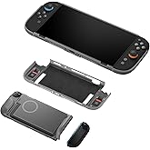 GENKI Force Field 2 with Travel Cover for Switch 2 - Minimalist Protective Case with Dockable Design, Magnetic Grips, and Stealthy Game Storage for Travel and Gaming
