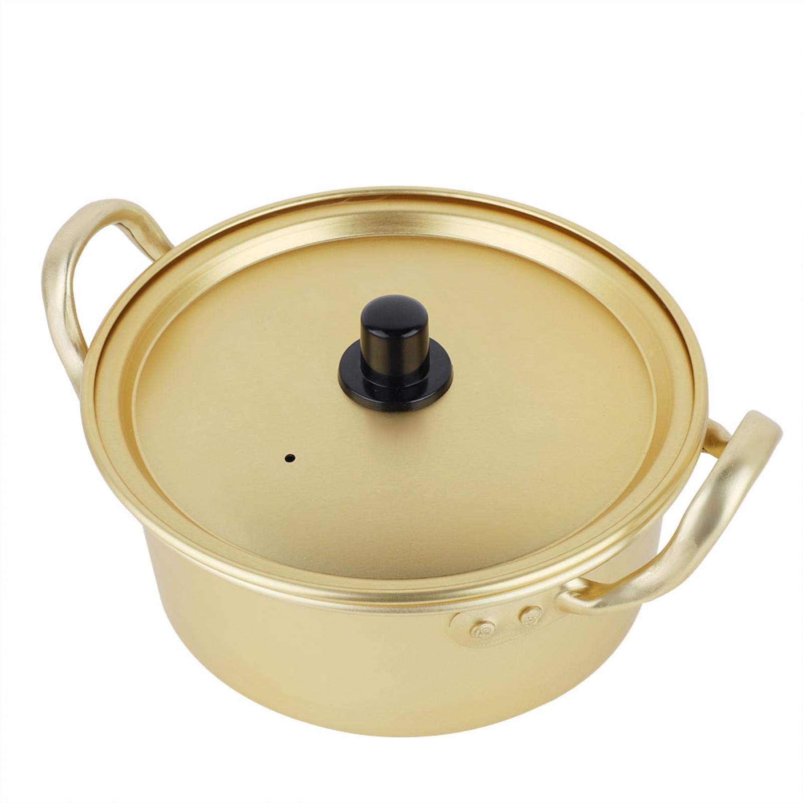 Cigemay Instant Noodle Soup Pot, Yellow Aluminum, 23cm, 6.3L, Non-Stick, No Lid, Includes 1 Pot