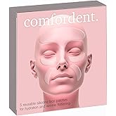 Comfordent Reusable Silicone Wrinkle Patches – 5 Pads for Forehead, Eye & Smile Lines