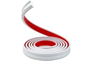 RAYCITY Flexible Molding Trim Self Adhesive-16.4 Feet Long White Peel and Stick Molding for Bathroom, Wall Edge, Tile, Mirror Frame, Home Walls Decor