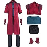 IMDAET Devil Dante Cosplay Costume Adult Men Red Jacket Suit Halloween Cosplay Outfit