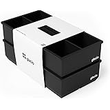 glacio Ice Cube Trays Silicone - Large Ice Tray Molds for making 8 Giant Ice Cubes for Whiskey - 2 Pack