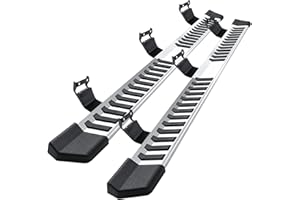 COMNOVA AUTOPART COMNOVA Side Step Nerf Bar Running Board Replacement for 99-16 Ford F250 Superduty Crew Cab（4 Full Size Door）,6 Inch Step Pad Design,OE Style (Stainless Steel)
