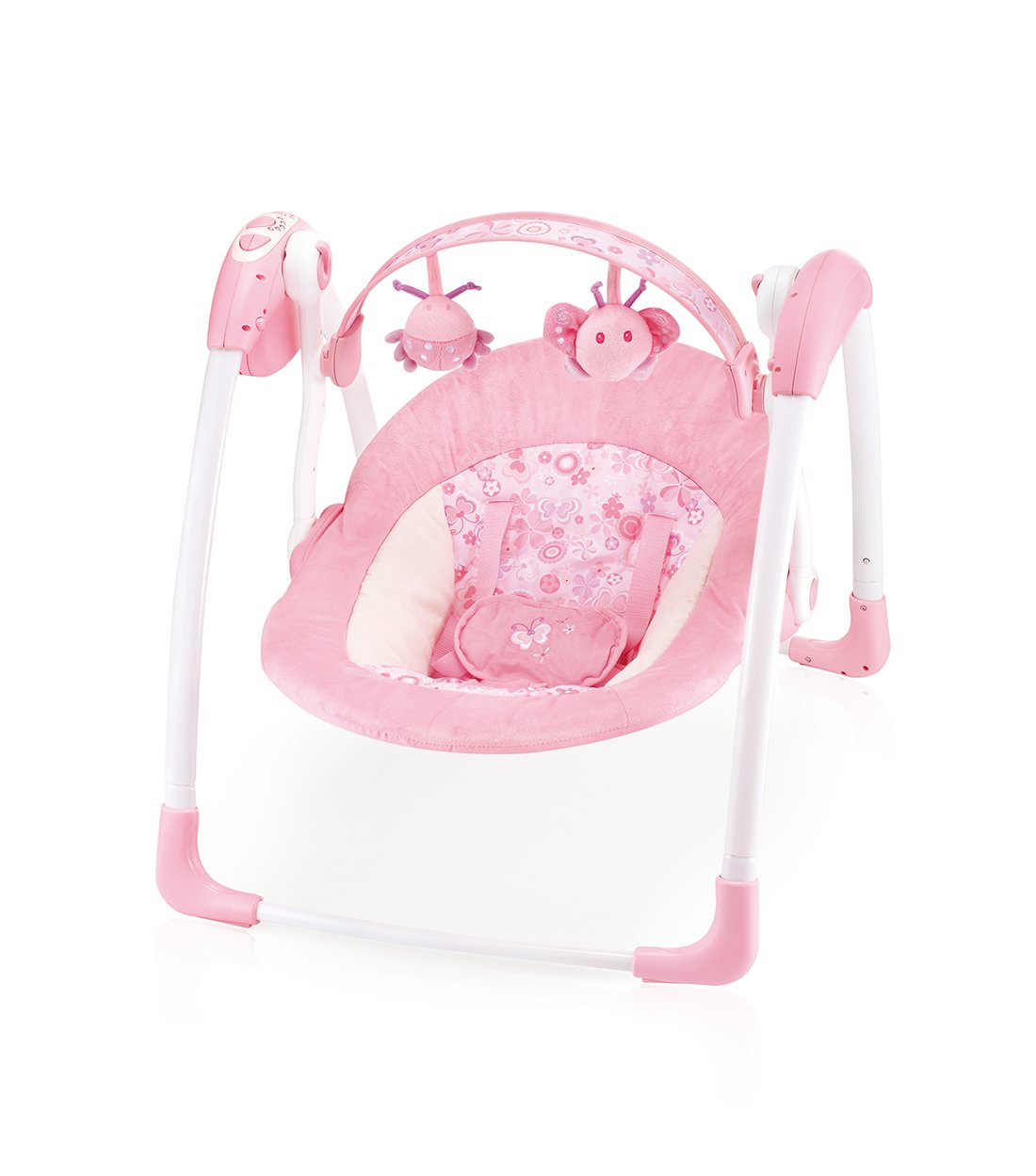 Cute Baby Deluxe Pink Daisy Compact Elegant Baby Swing 6508