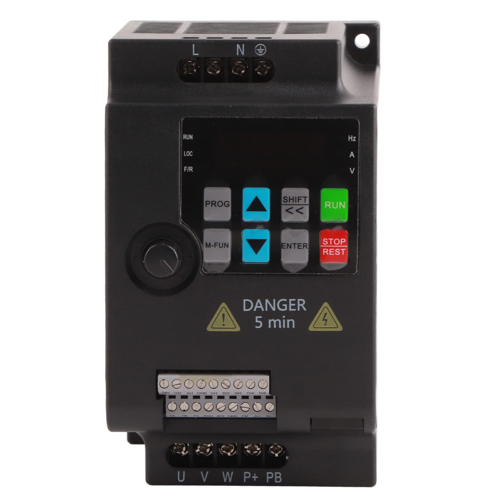 Garsent Mini Frequency Converter, 3 Phase Output AC Speed Controller Frequency Converter VFD Drive Inverter for Motor 220V / 380V 0.75/1.5/2.2KW(220VAC 1.5kW)