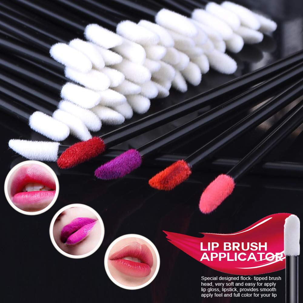 Teenitor 600 Pcs Disposable Lip Wands Applicator Lint Free Makeup Lipstick Lip Gloss Testers: Beauty