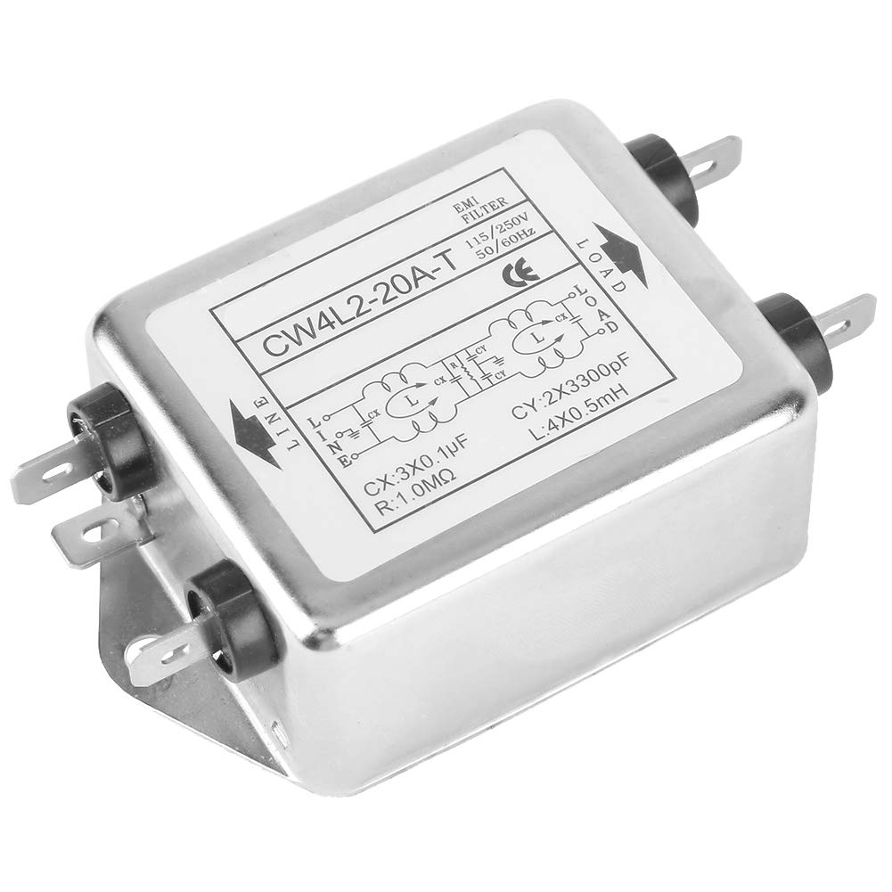 CW4L2-20A-T EMI Power Filter Single-p Double-Section Power Filter 115V/250V