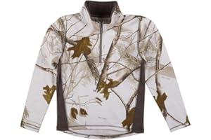 Mooselander - Youth & Toddler 1/4 Quarter Zip Fleece Sweater in Realtree Camo Prints