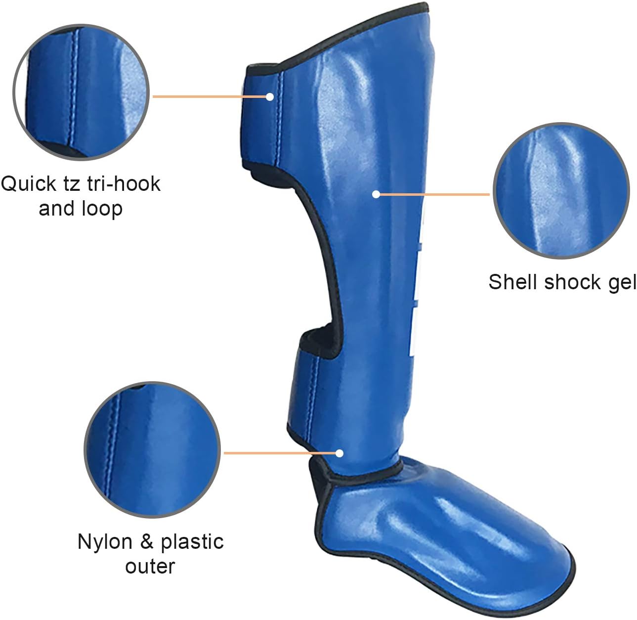 Boxing Training & MMA Fighting Approved by SMMAF Maya Hide Leather Muay Thai Instep Leg Protective Gear Great Protector Pads for Martial Arts, Sparring, Kickboxing, BJJ, Karate : Sports & Outdoors