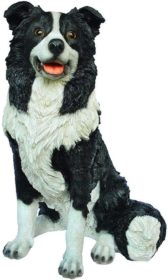 Vivid Arts XRL-SSDG-B Sitting Sheepdog Resin Ornament