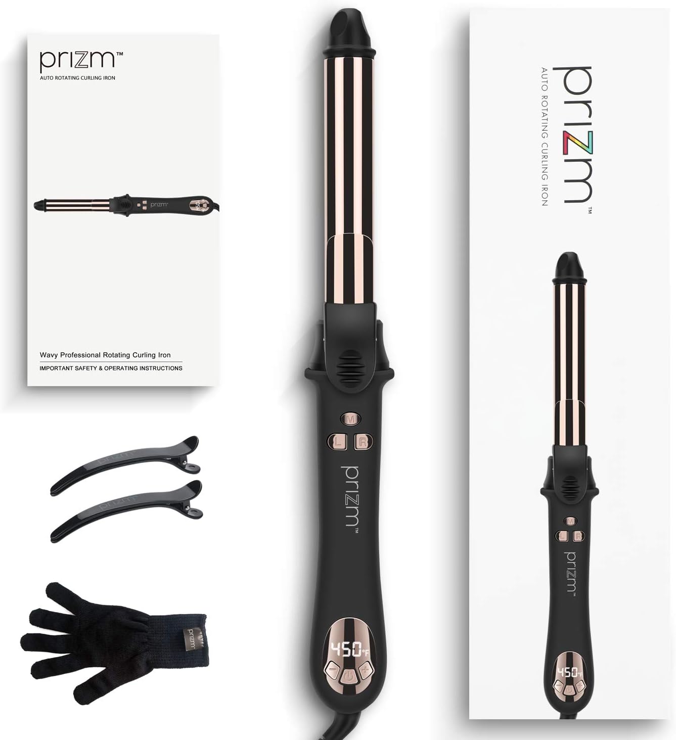 ion titanium auto rotating curling iron