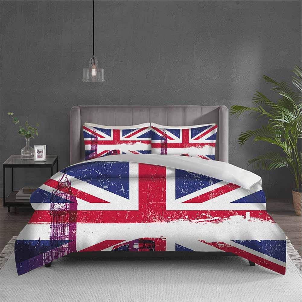 Union Jack Pure bedding hotel bed linen Grungy Aged UK Flag Big Ben