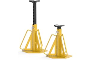 Jack Stands 10 Ton Capacity, Support Jacks with Safety Pins,1 Pair Trailer Jack Stands for Lifting SUV, RV, Pickup Truck, Car