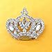Vintage Inspired Crown Pin/Brooch 47mm X 55mm Use for Wedding Bouquet Bridal Sash, Embellishment, Wedding Favor, Dress Appliqué