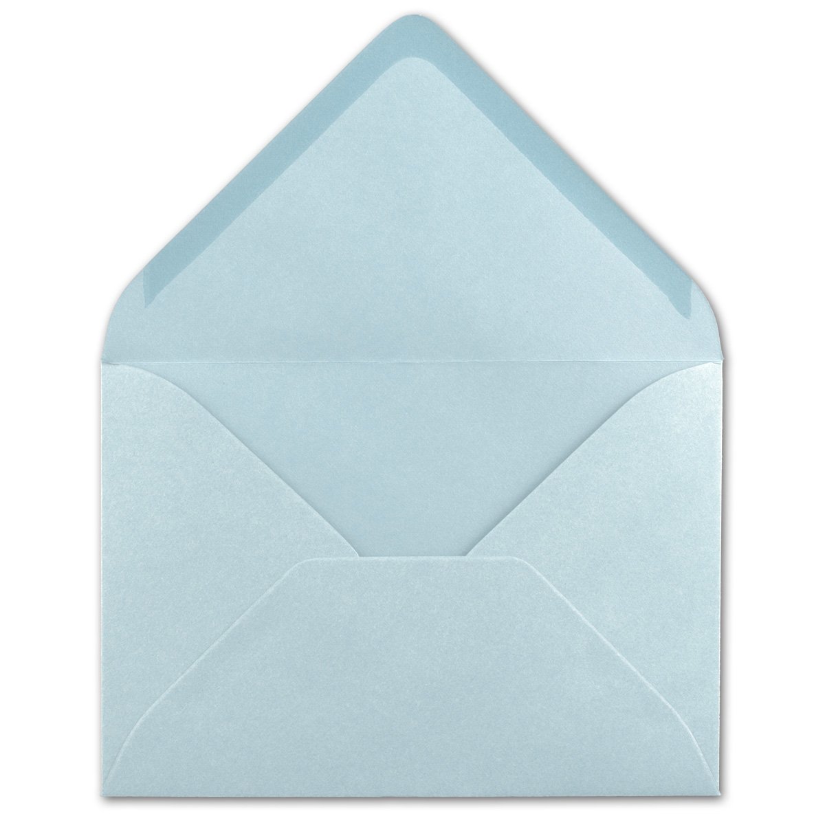 50 DIN C6 Envelopes Light Blue 11.4 x 16.2 cm 120 g/m² Wet Seal Letter Envelopes Without Window for Invitations from Your Glüxx Agent