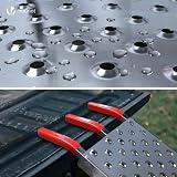 VOUNOT Set of 2 Loading Ramps 800 kg Max Foldable Galvanized Non-Slip view 4