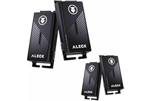 ALECK Punks Wireless Bluetooth Bike Helmet Speakers - Premium Open Ear Audio, Hands-Free Calls, 2-Button Operation, Fits All 