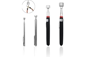 Telescopic Magnet, Magnetic Pick Up Tool 4 Pack, Magnetic Retrieval Tool, Magnet Stick (1.5LB 3LB 10LB 15LB) by QPEY