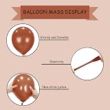 SHATCHI Dark Brown Balloons 50 Pack 12 Inch Latex Biodegradable view 4
