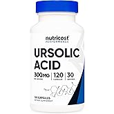 Nutricost Ursolic Acid 300mg, 120 Capsules - Vegetarian, Non GMO, Gluten Free, Soy Free