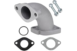 Amavoler Intake Manifold Pipe 56-2 Inlet Gasket 26mm Aftermarket Parts Fit for VM22 26mm Carburetor Tao Tao Zongshen Lifan YX Apollo 110cc 125cc 140cc Engine Pit Dirt Bike. (silver)