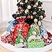 Cabilock 30PCS Christmas Bags with Ribbon: Assorted Sizes Holiday Foil Wrapping Sacks Pouches Christmas Wrap Bag for Xmas Presents Party Favor