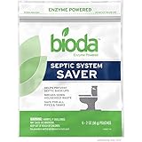 Bioda Septic System Saver, Professional Strength, 6-Pack, 6-Month Supply