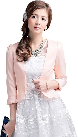 Amazon 事務服 フォーマルコード ジャケット スーツ オフィス服 レディースボレロ カーディガン 入学式ジャケット 結婚式成人式二次会 披露宴 長袖 入園式 卒園式 入学式 卒業式 謝恩会 お呼ばれ デート通勤オフィスフォーマル ショール オシャレ トップス コート