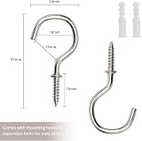 Pretty Jolly 2 Pack Natural Cotton Rope Curtain Tiebacks Dark Grey view 5