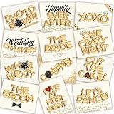 Wedding Photo Booth Props - Jumbo Ivory Design, Double-Sided