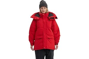 NOMADIKA Oversize Waterproof Ski Jacket Thick Snow Coats with Detachable Hood Winter Skiing Snowboard Jackets for Women Men