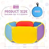 Eocolz Kids Ball Pit Large Pop Up Tent with Hoop Folding Storage Bag 1M view 5