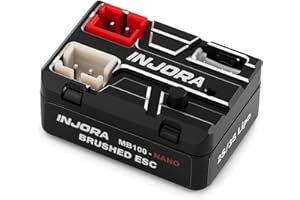 INJORA MB100 Nano Waterproof Brushed ESC 15A for SCX24 SCX30 1/24 1/30 1/32 RC Crawlers