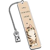 Cat Bookmark for Women Men, Valentines Day Birthday Gifts for Cat Lovers Book Themed Gifts Reading Accessories Valentine Bookmarks for Kids Book Lovers Teens Women Men, Bookish Gift for Friend Reader