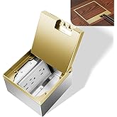 KYHSHJ Recessed Flat Hidden Socket Kit with Recessed Duplex 15A and 5V 2.4A 1 USB-A Ports &1 USB-C Port USB Charging Ports.Corrosive Resistant Hardware,Brass