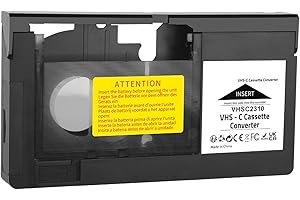 FVDPWYE VHS C Tape Cassette Adapter Motorized VHS Cassette Converter Device Professional for Camcorders Not Suitable for Mini