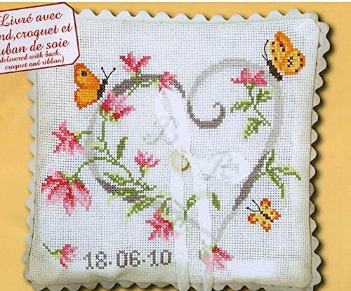 COUSSIN MARIAGE, MARRIAGE PILLOW COUNTED CROSS STITCH KIT