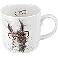 Royal Worcester Wrendale Designs No Probllama Mug | 14 Ounce Large Coffee Mug with Llama Design | Made from Fine Bone China | Microwave and Dishwasher Safe