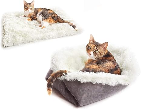 Withu Lit Pour Chat Et Petit Chien Fonction 2 En 1 En Peluche Douce Et Lit En Beignet Pour Chat D Interieur Amazon Fr Animalerie