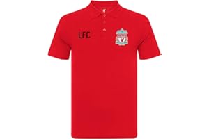 LIVERPOOL F.C. Liverpool Football Club Official Soccer Gift Mens Crest Polo Shirt