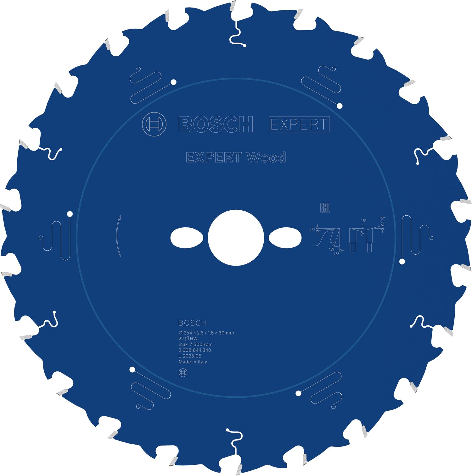 Bosch saw blade EX WO T 254x30-22