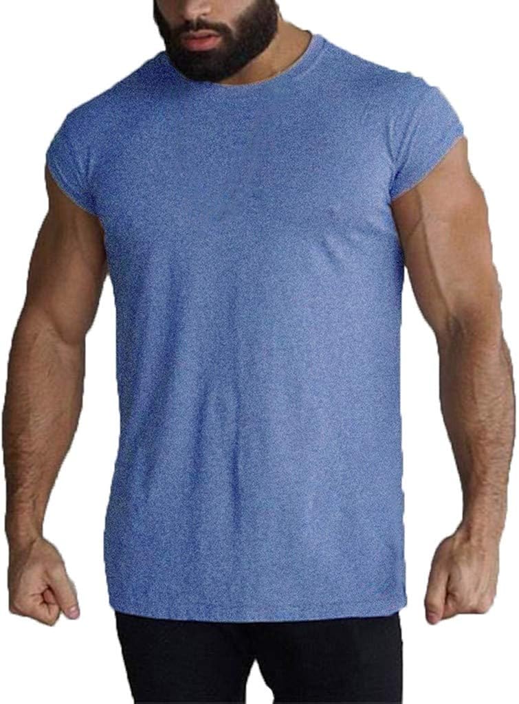 SPE969 Men's Solid Fitness Sports TankTops Summer New Running Tops