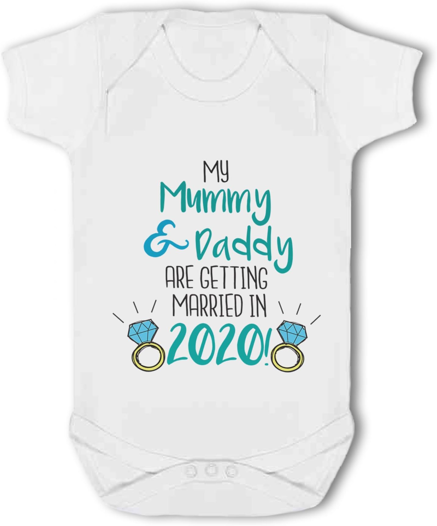 Simply Wallart My Mummy & Daddy are Getting Married in 2020! - Baby Vest