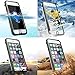 EFFUN iPhone 7 Waterproof Case, IP68 Certified Waterproof Underwater Cover Dustproof Snowproof Shockproof Case with Cell Phone Holder, PH Test Paper, Stylus Capacitive Pen and Floating Strap Black