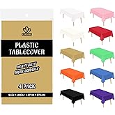 Construction Zone Plastic Tablecloth - 54x108 Inch Party Table Cover