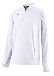 Mizuno Gametime Long Sleeve Hitting Jacket | White