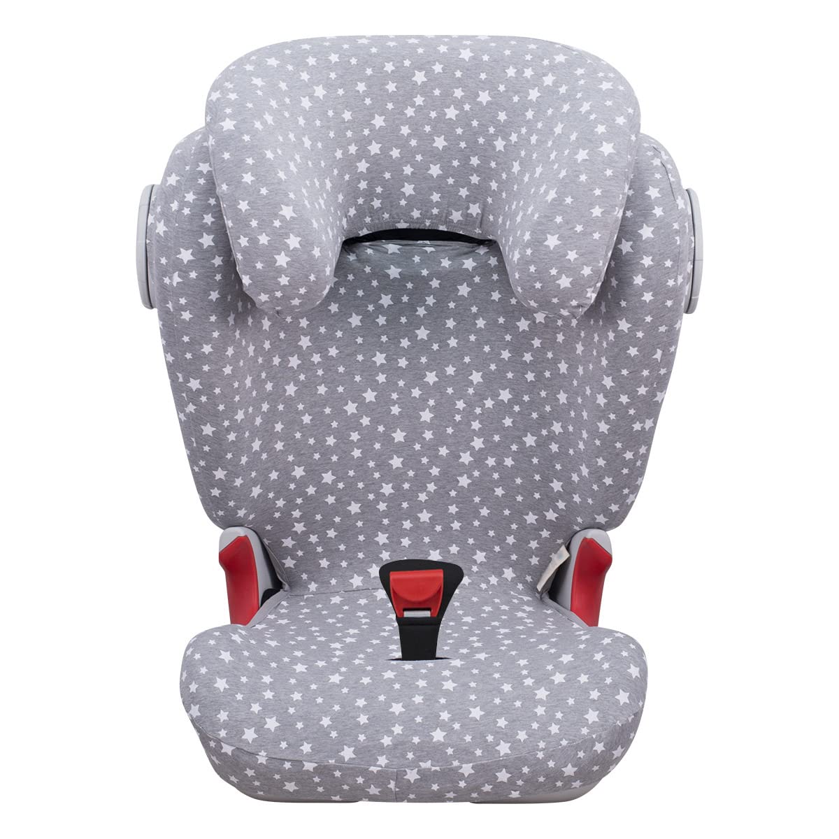 JYOKO KIDS Cover Liner Compatible with Romer Kidfix II XP SICT (WHITE STAR, With Buttonhol)