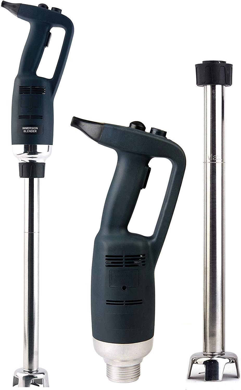 Li Bai Commercial 14’’ Immersion Blender 750 Watt Electric Hand Mixer With Detachable Shaft Power 2500rpm to 15000rpm Capacity 304 Stainless Steel Variable Speed: Kitchen & Dining