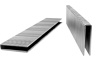 Toicann 18 Gauge Norrow 1/4" Crown Staples 304 Stainless Steel 18 GA Staples for Pneumatic, Electric Stapler (1"-1120 pcs)